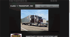 Desktop Screenshot of class1transport.com