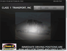 Tablet Screenshot of class1transport.com